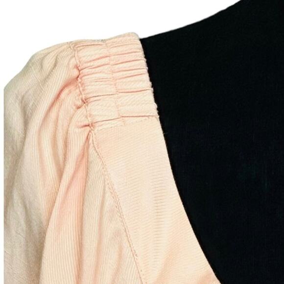 NWT Maeve by Anthropologie Peach off-the-shoulder blouse Size 6 - Picture 7 of 12